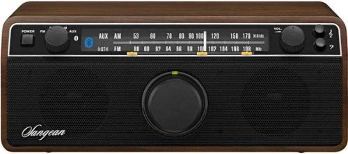 Dark Walnut AM/FM/Bluetooth Stereo Radio D2420