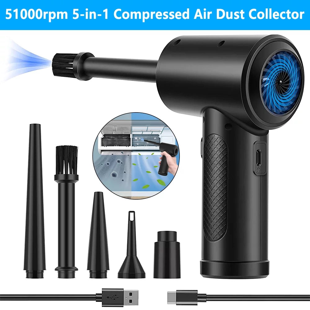 5 in 1 Cordless Portable Electric Air Duster X188165