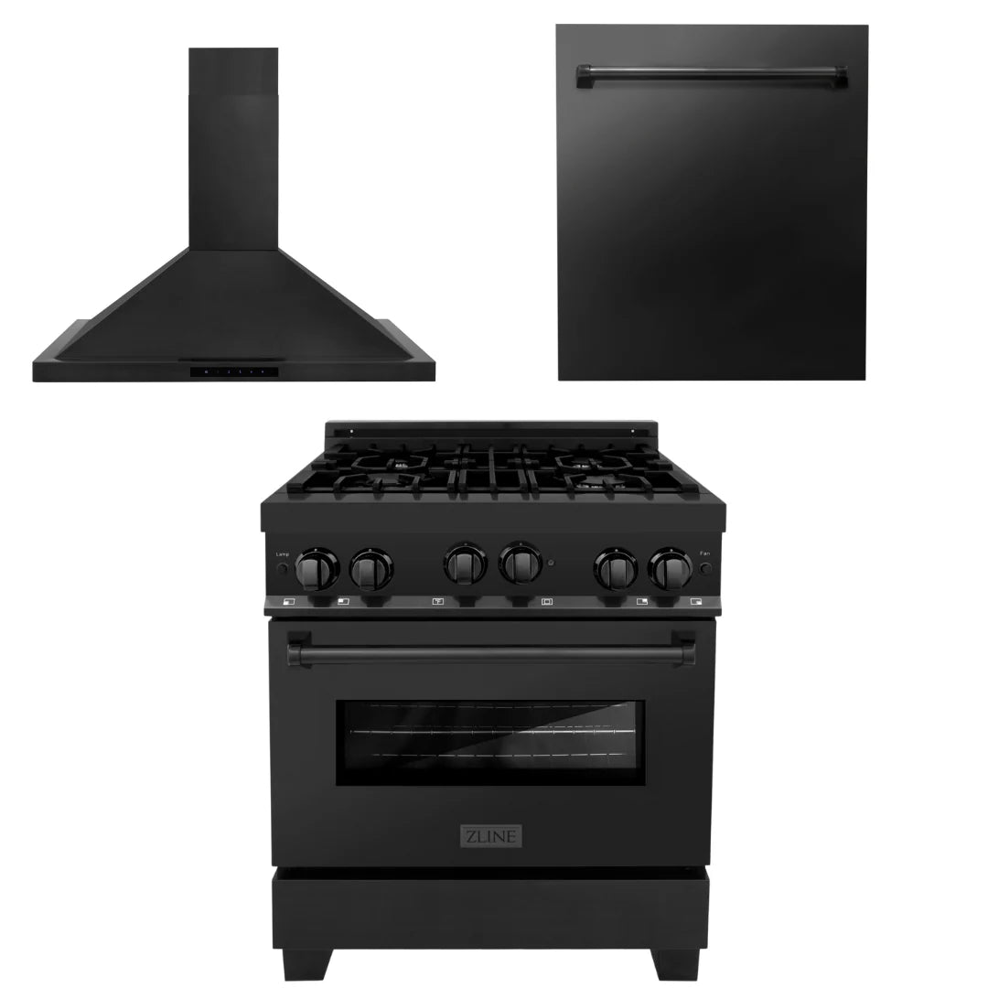 30 in. Gas Range, Range Hood & Dishwasher Appliance Package U265