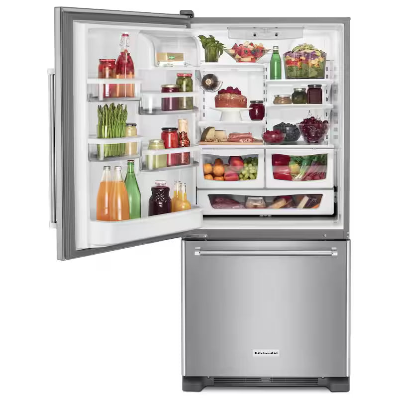 Bottom Freezer Refrigerator in Stainless Steel J3340