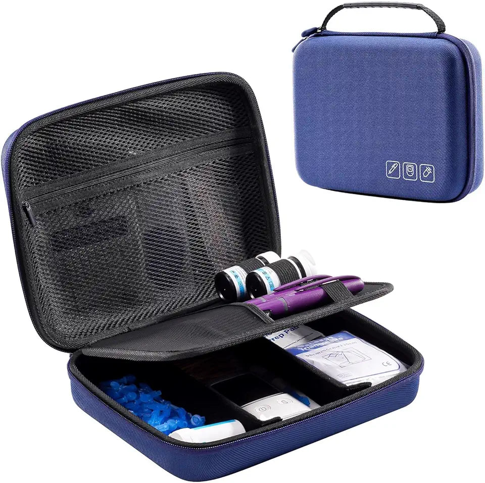 Hard Travel Case Diabetic Supplies Organizer Q207913