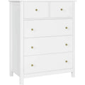 White 5 Drawer Kids Dresser O648