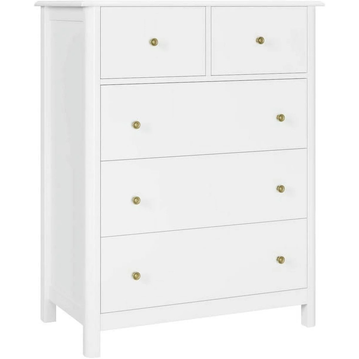 White 5 Drawer Kids Dresser O648