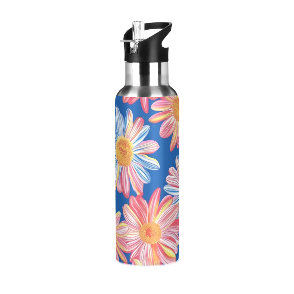 20 oz Insulated Stainless Steel Water Bottle with Straw Lid S30915
