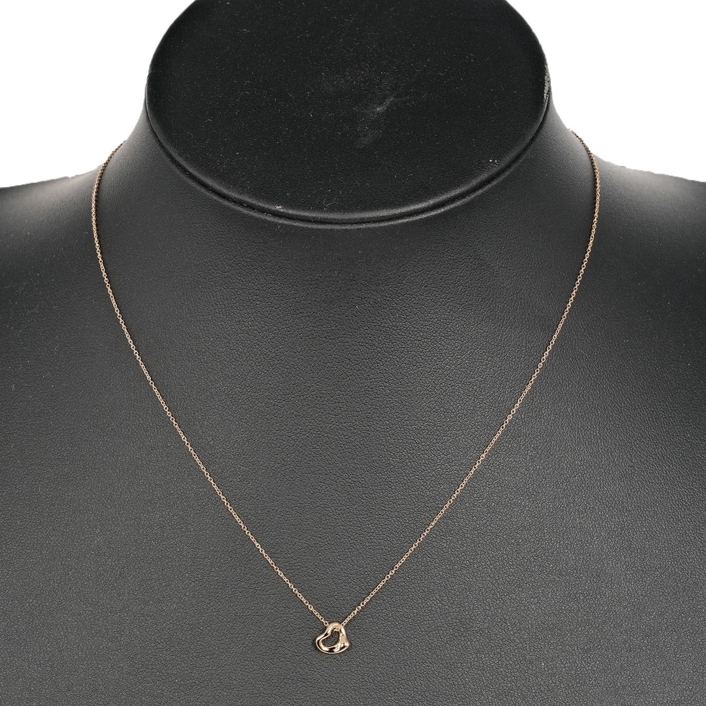 Open Heart 7mm Necklace K18 PG Pink Gold N133768