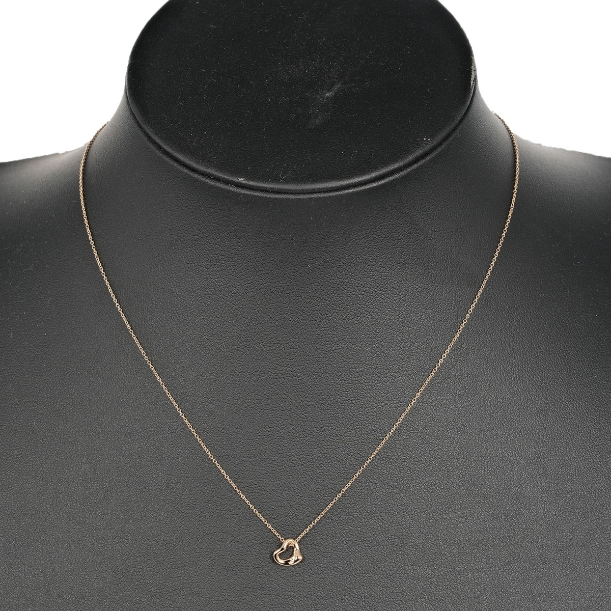 Open Heart 7mm Necklace K18 PG Pink Gold N133768