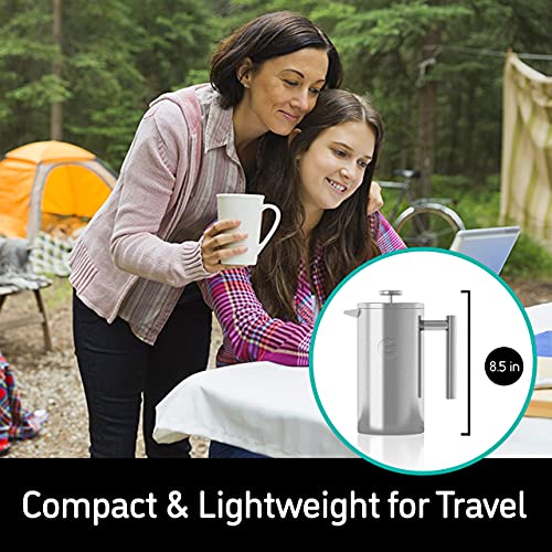 34oz Double Insulated Stainless Steel French Press F12220