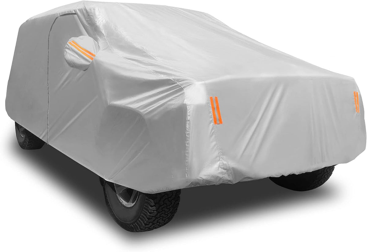 Waterproof Outdoor Full Size SUV Car Cover with Zipper J489291