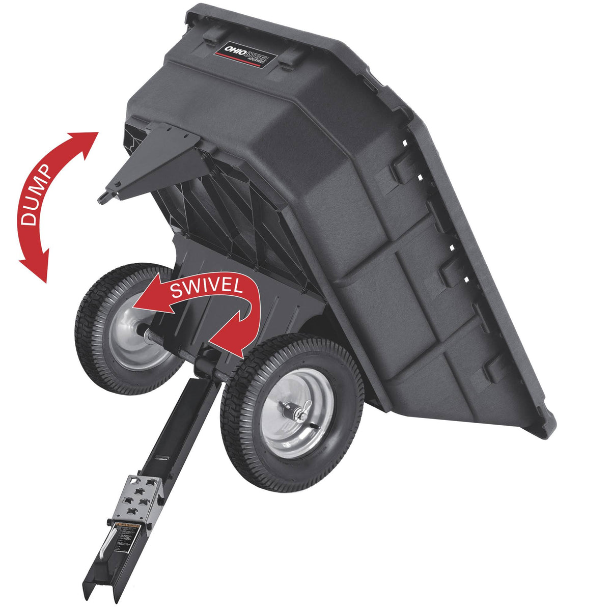 15 Cu. ft. Poly Swivel Dump Cart N490