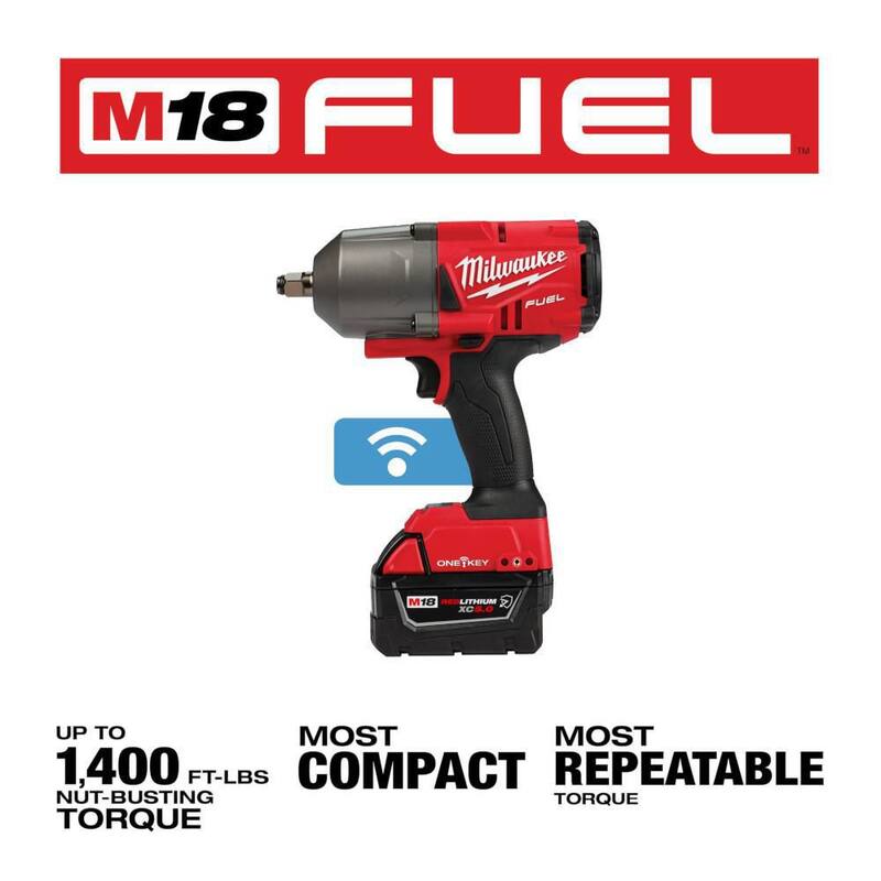 18V Brushless Cordless 1/2 in. Impact Wrench with Friction Ring and Impact Socket Set Q203
