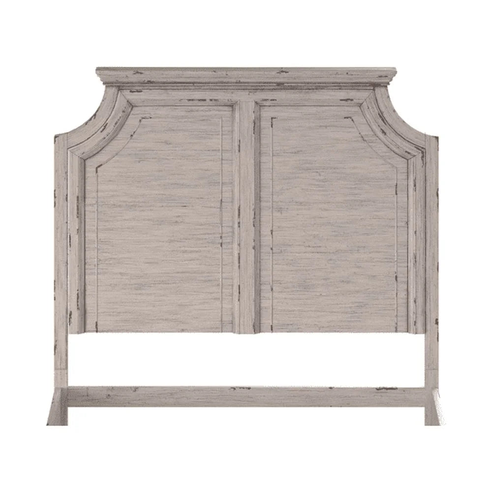Antique White Wood King Panel Headboard H708013