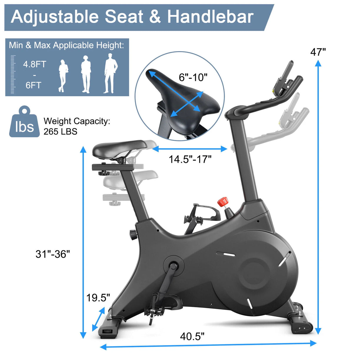 Magnetic Resistance Stationary Exercise Bike D970737