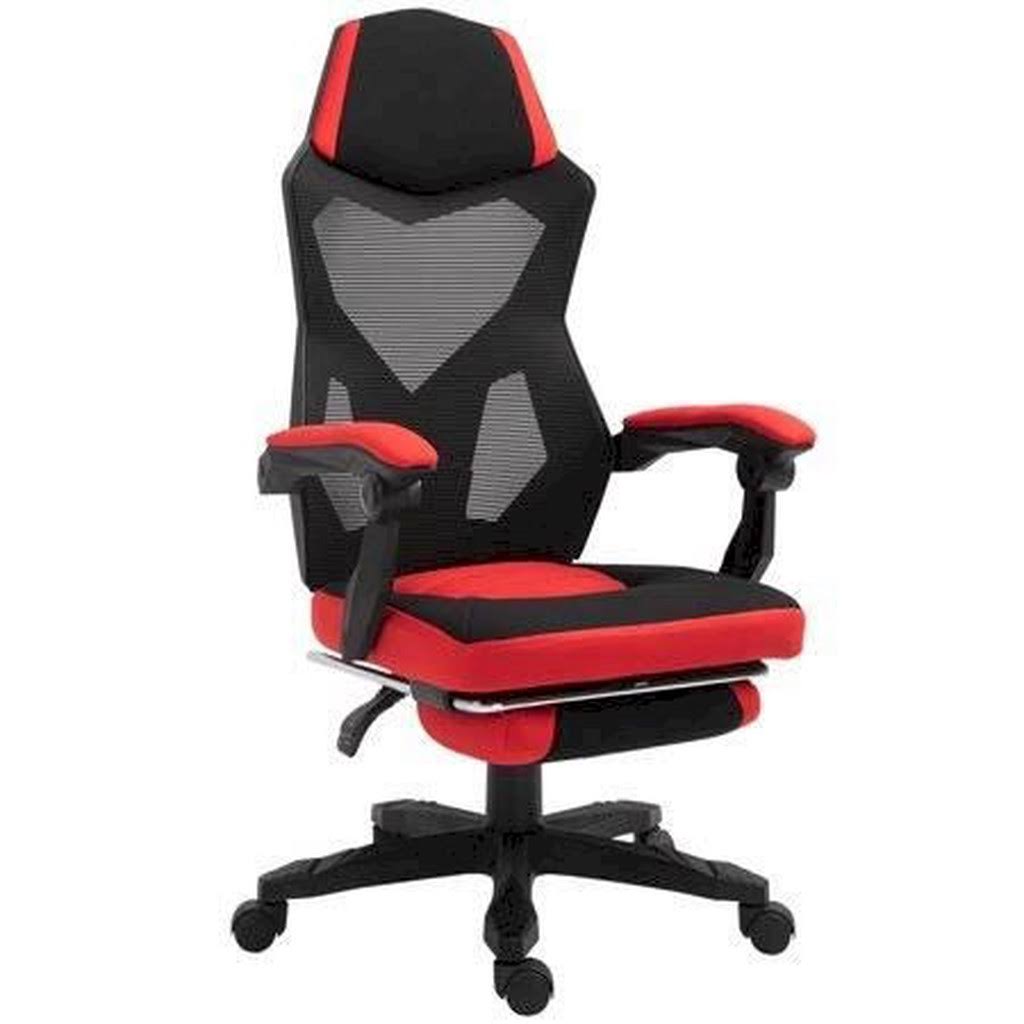 Adjustable Height Office Chair with Retractable - Black N8914