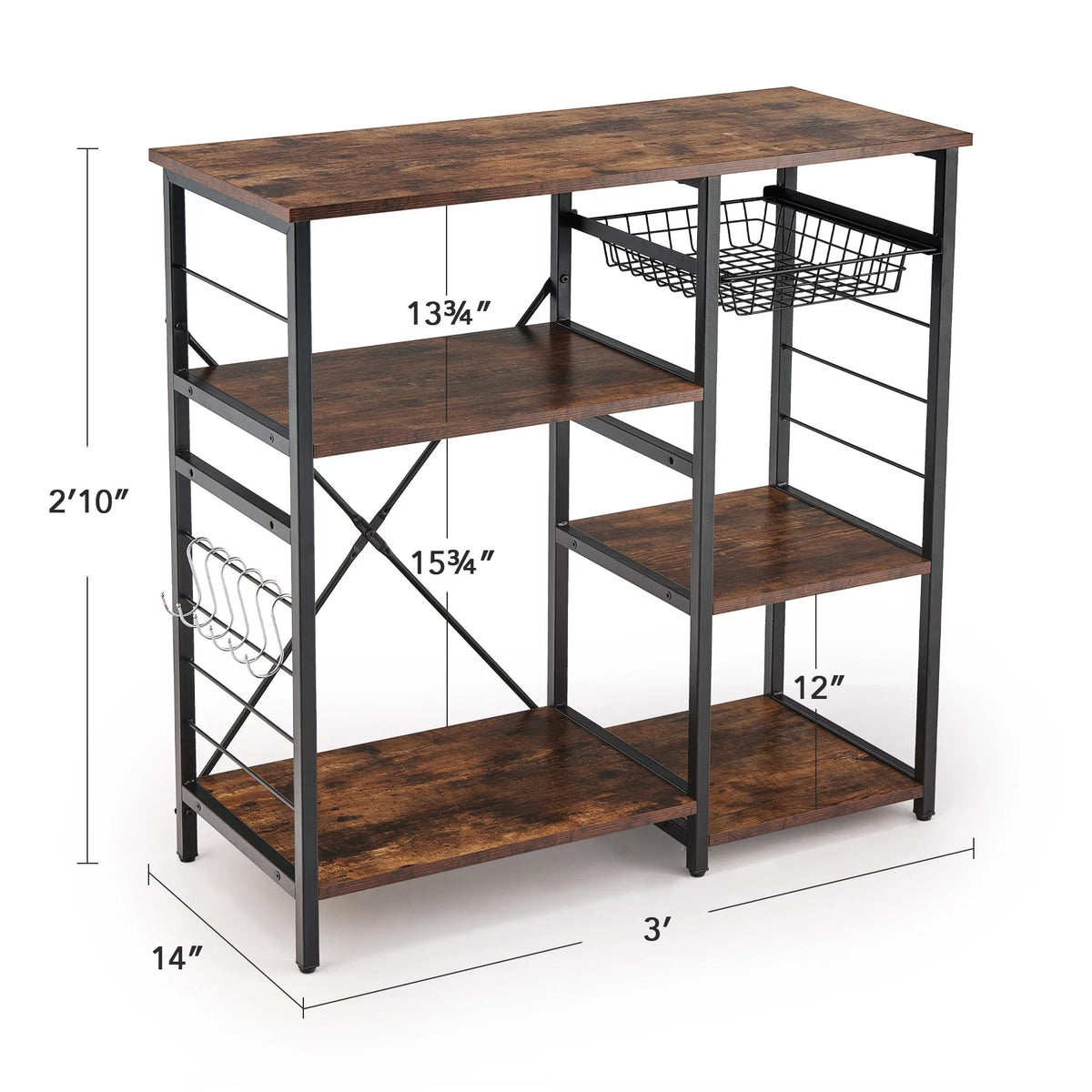 Baker’s Rack with 5 Storage Shelves Y17587