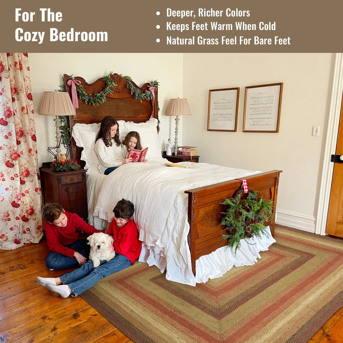 Jute Brown 4x6' Braided Area Rug V666