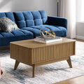 Walnut Lift Top Coffee Table with Storage N6838