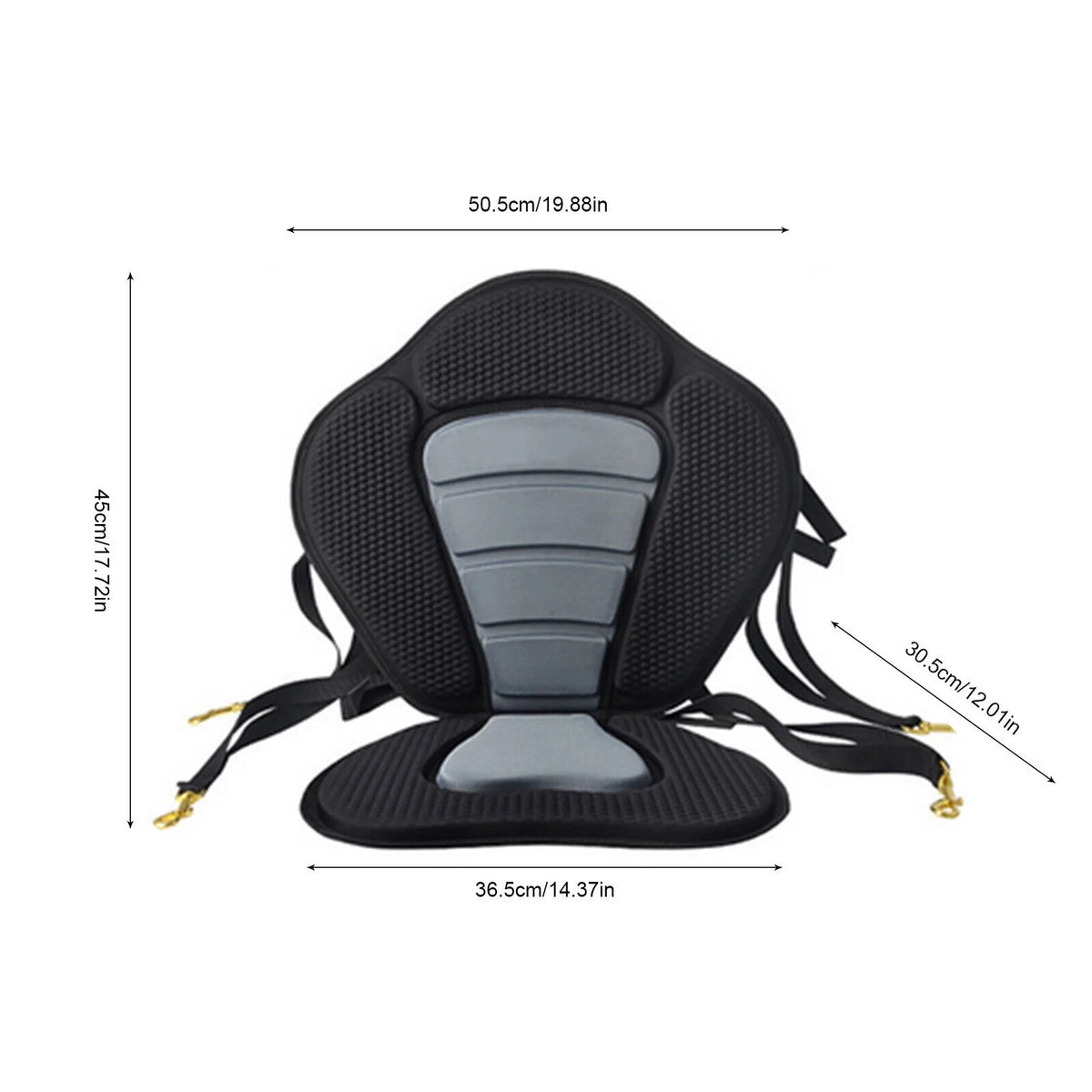 Padded Kayak Seat with Storage Bag Detachable Canoe Seat B9353