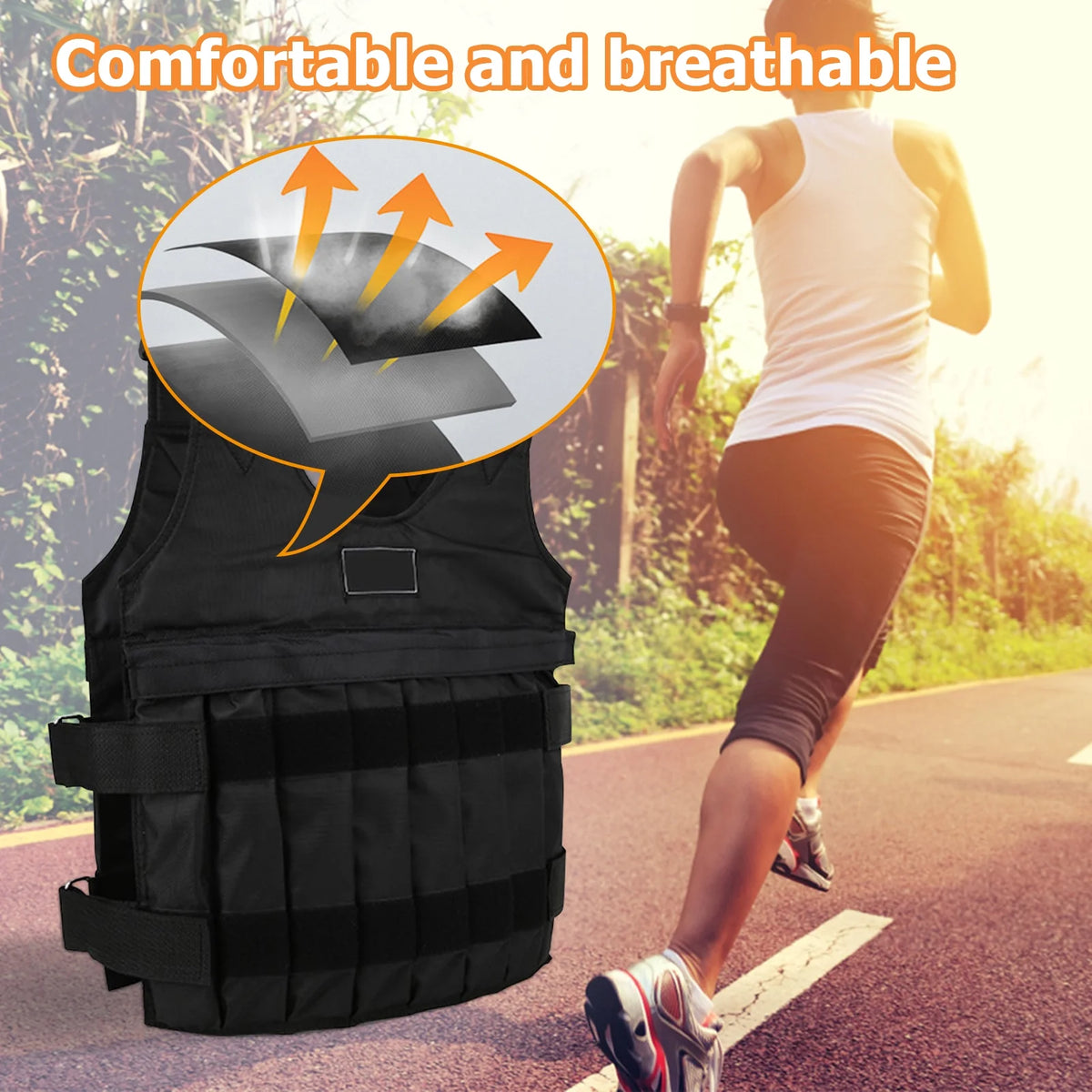 Adjustable Weighted Vest (Black) F3911