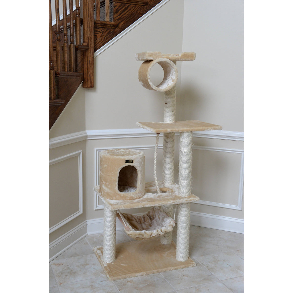 Beige 62 inch Cat Tree J219284