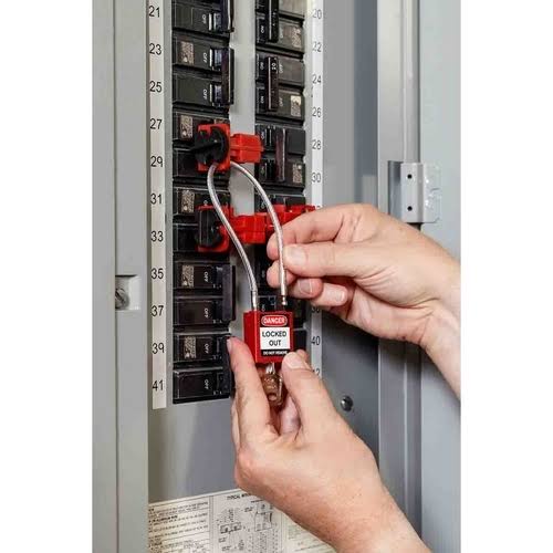 Yellow Compact Cable Padlock KA E623