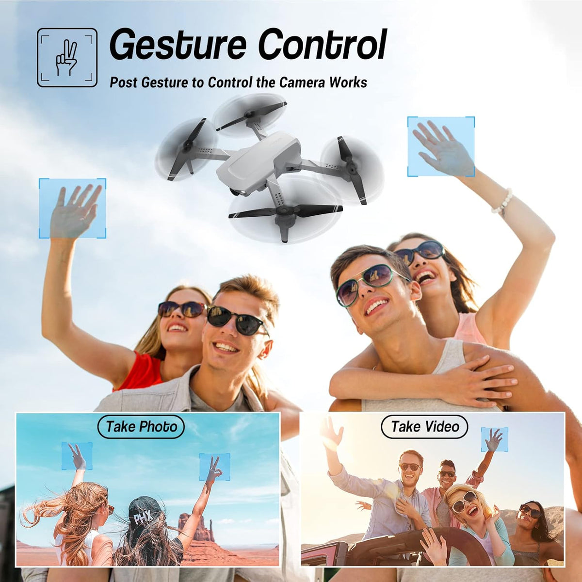 HD 1080P FPV Foldable Quadcopter Drone with Camera S2629