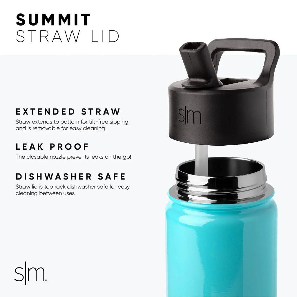 14oz Insulated Stainless Steel Kids Water Bottle with Straw Lid F760496
