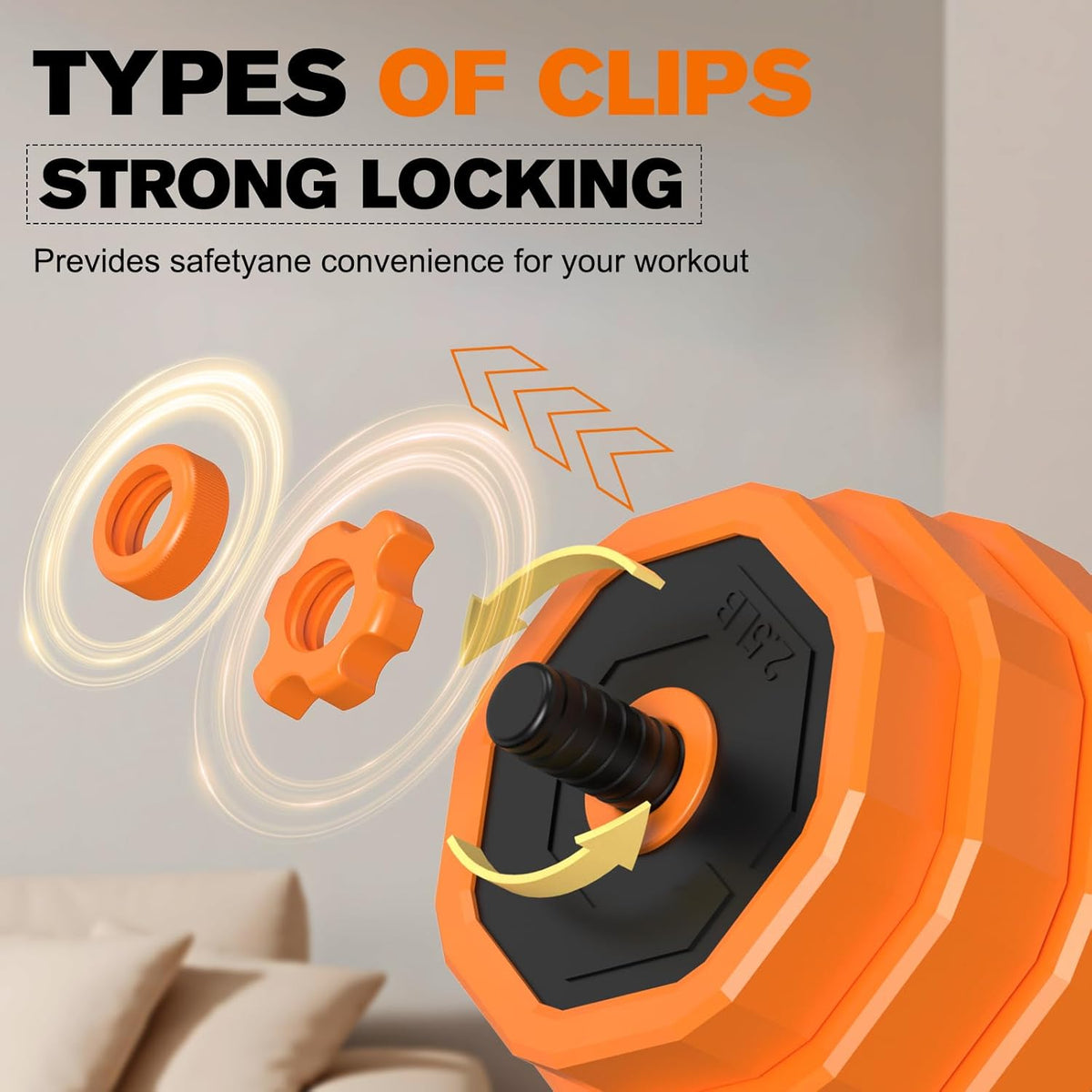Adjustable 6 in 1 Dumbbell Weight Set A213
