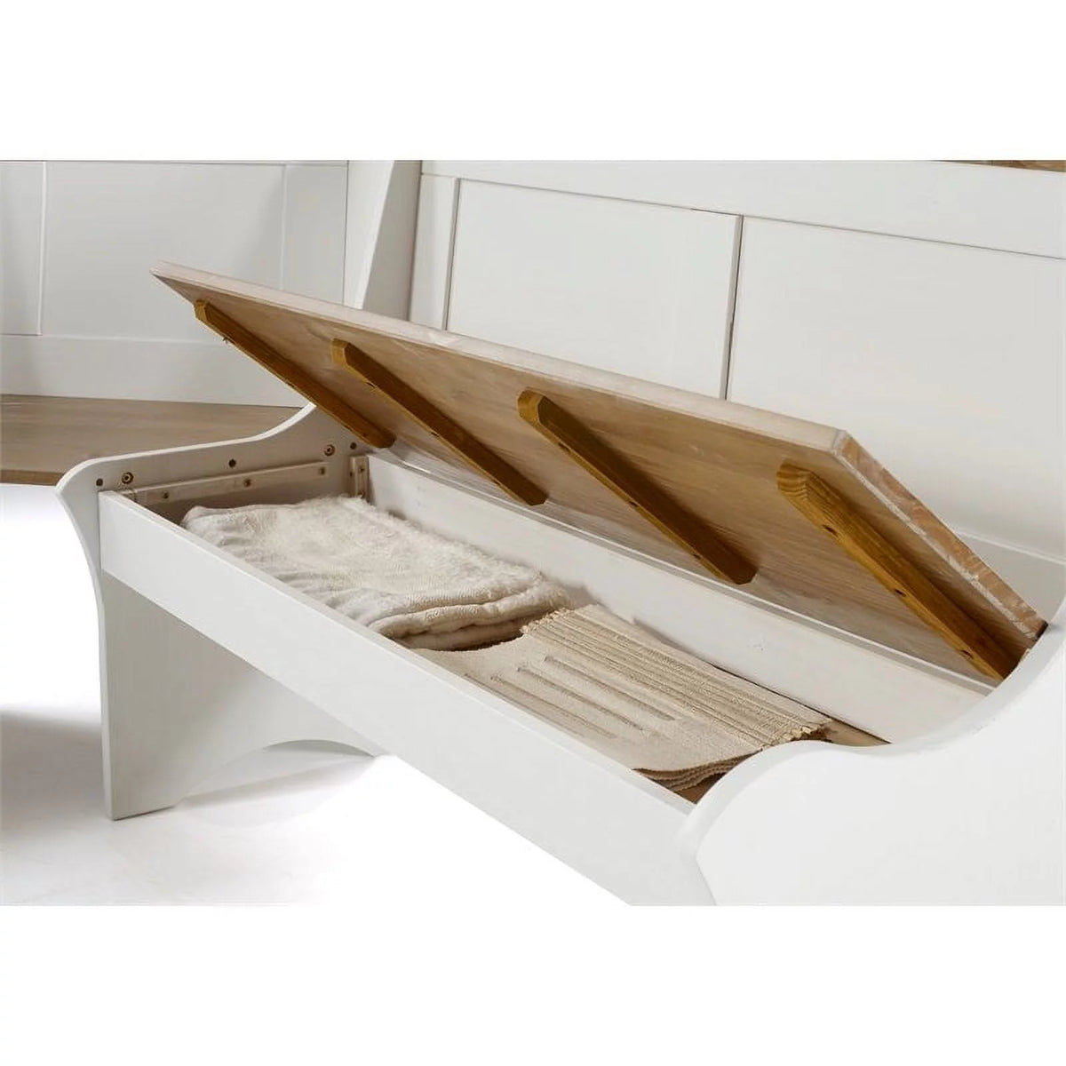Antique White Dining Nook Set O476438