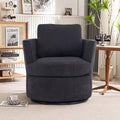Black Upholstered Swivel Accent Chair S907504