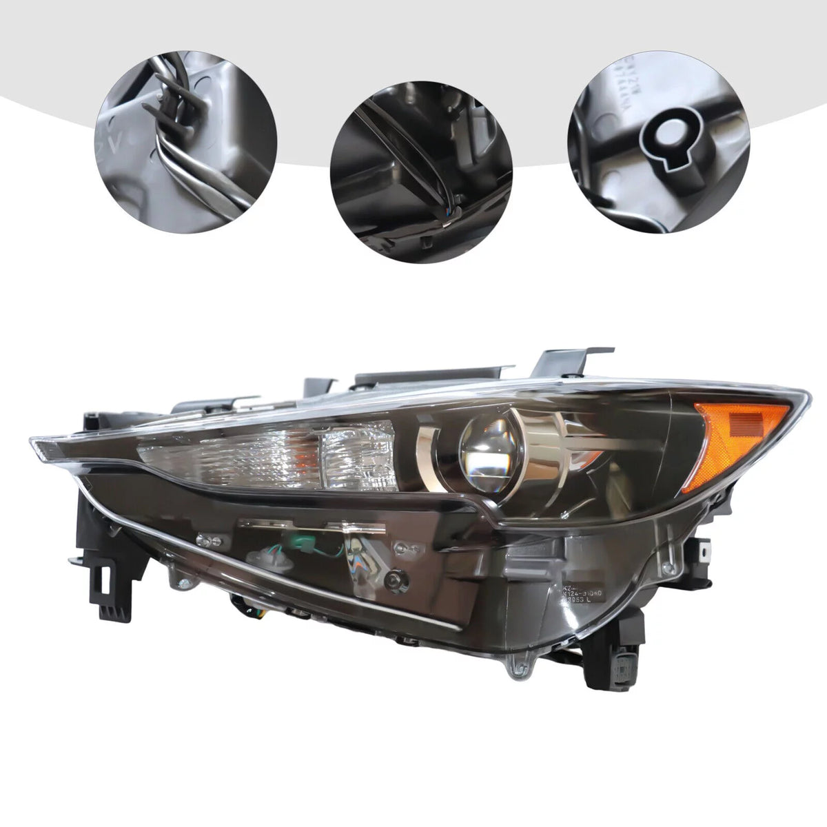 LED Halogen Headlight Set 2Pcs Left Right Side I240