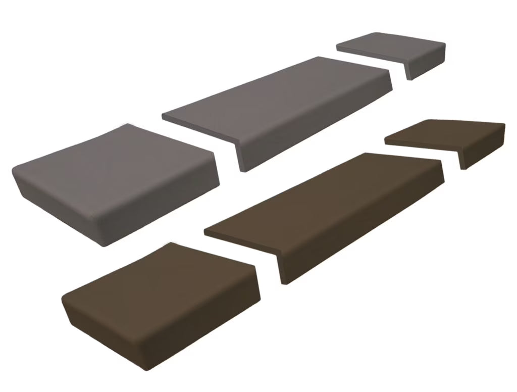 Gray Foam Fireplace Hearth Guard Bumper Pad J70358