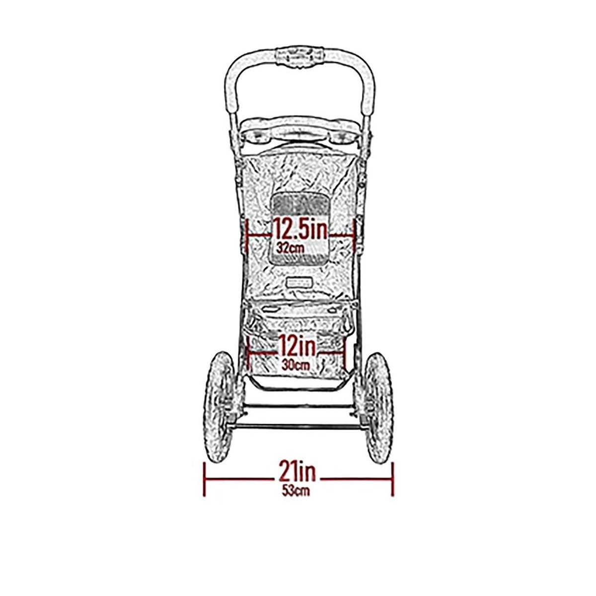 No-Zip Pet Stroller N743