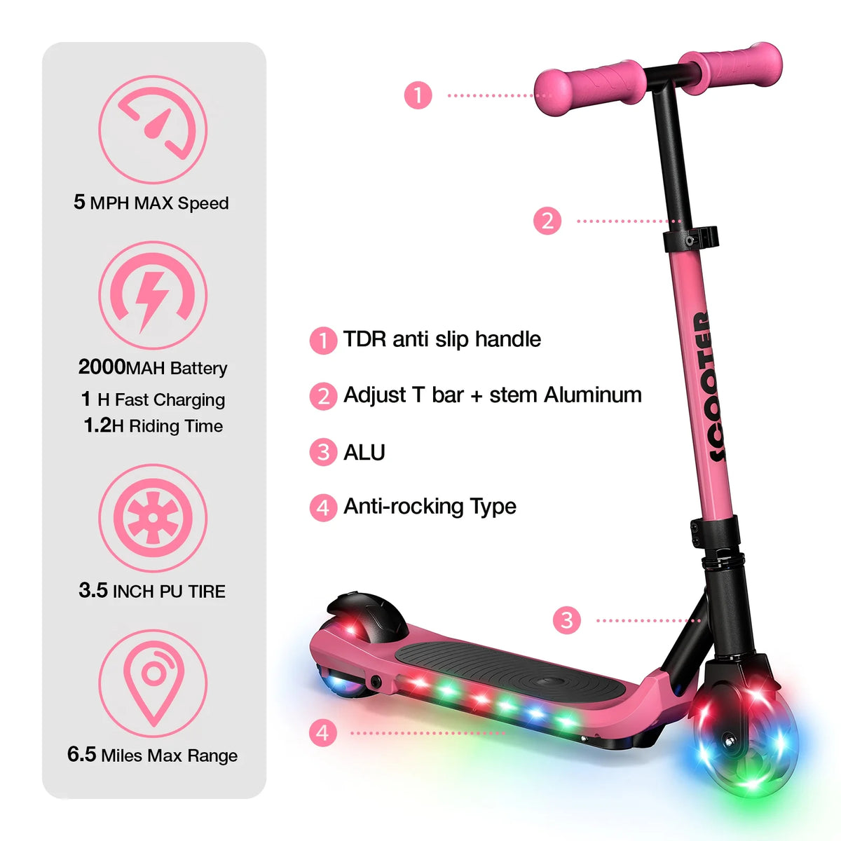 60W Electric Scooter for Kids U86928