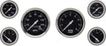 6-Gauge Set, White Face, 3-3/8, Mechanical P9313