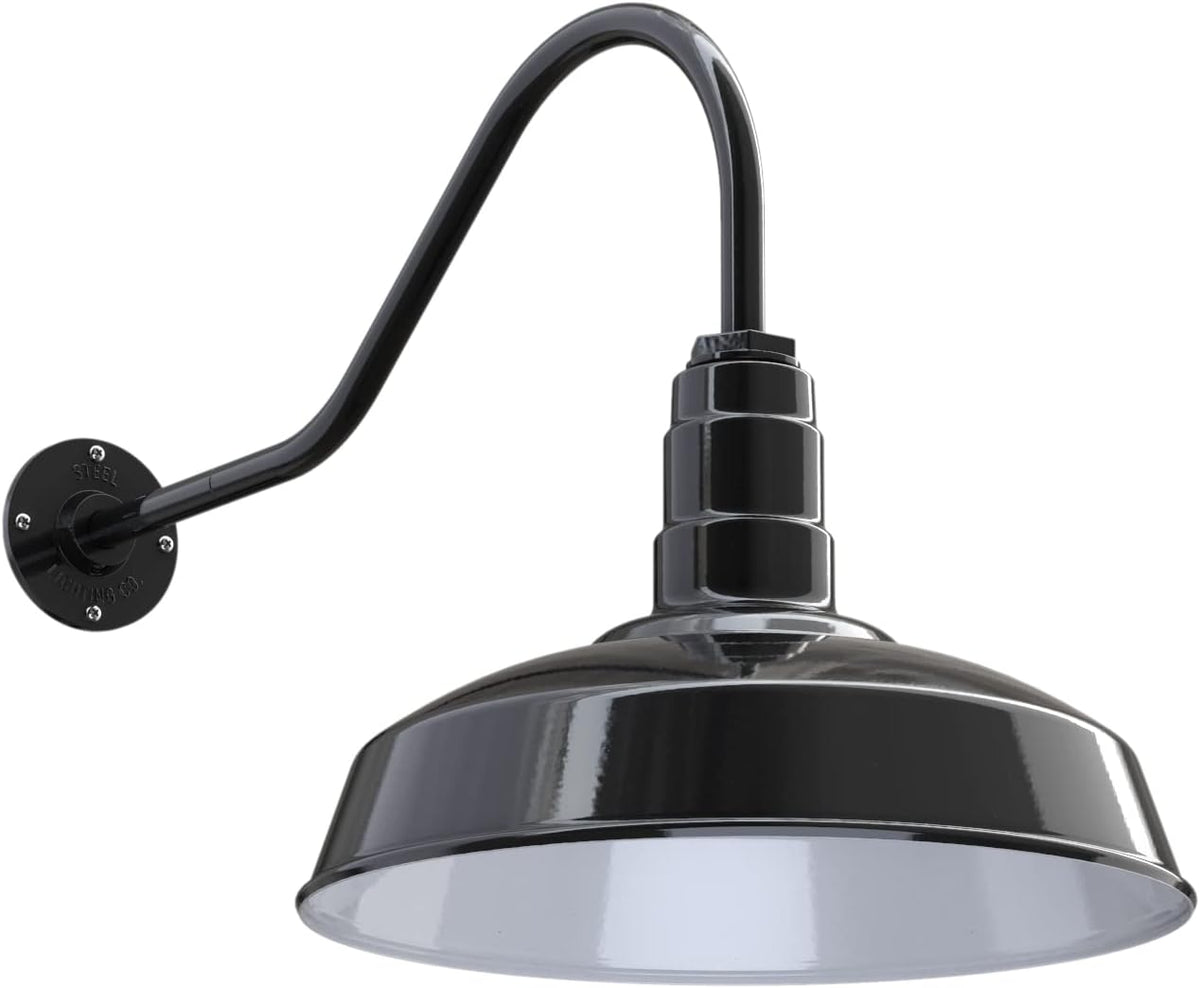 Matte Black Gooseneck Barn Light A703101