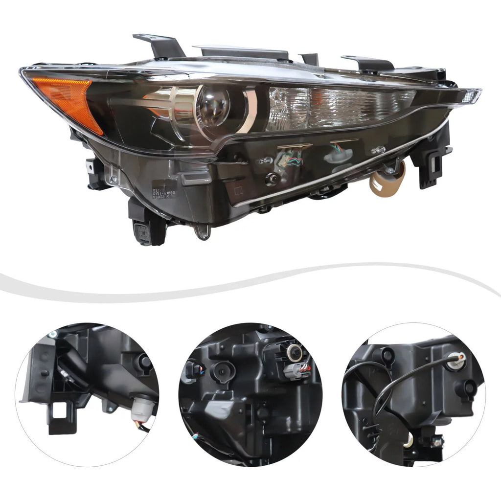 LED Halogen Headlight Set 2Pcs Left Right Side I240