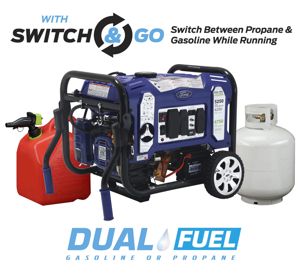 5,250-Watt Dual Fuel Portable Generator X1715