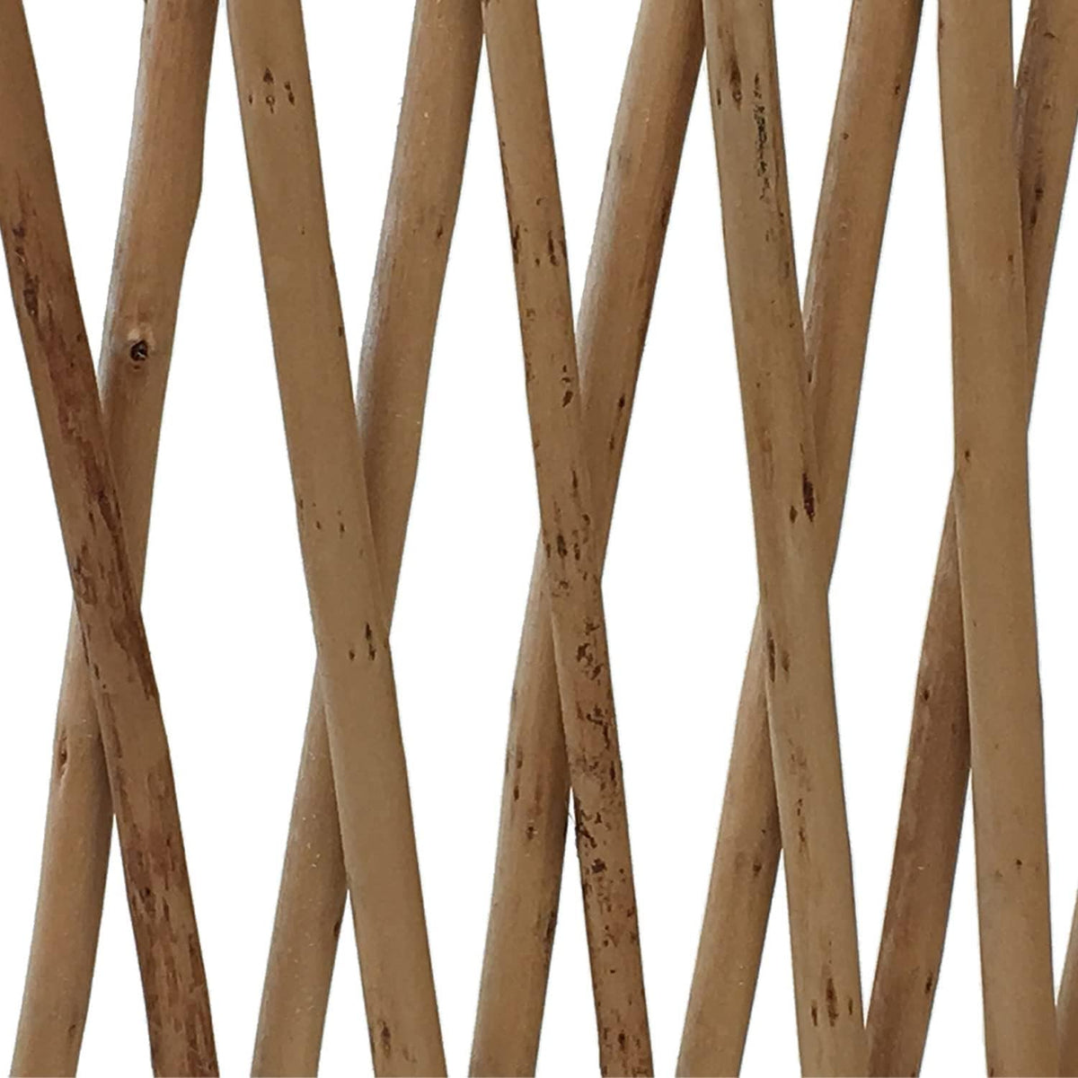 36 in H x 72 in L Carbonized Willow Wood Trellis Q97568