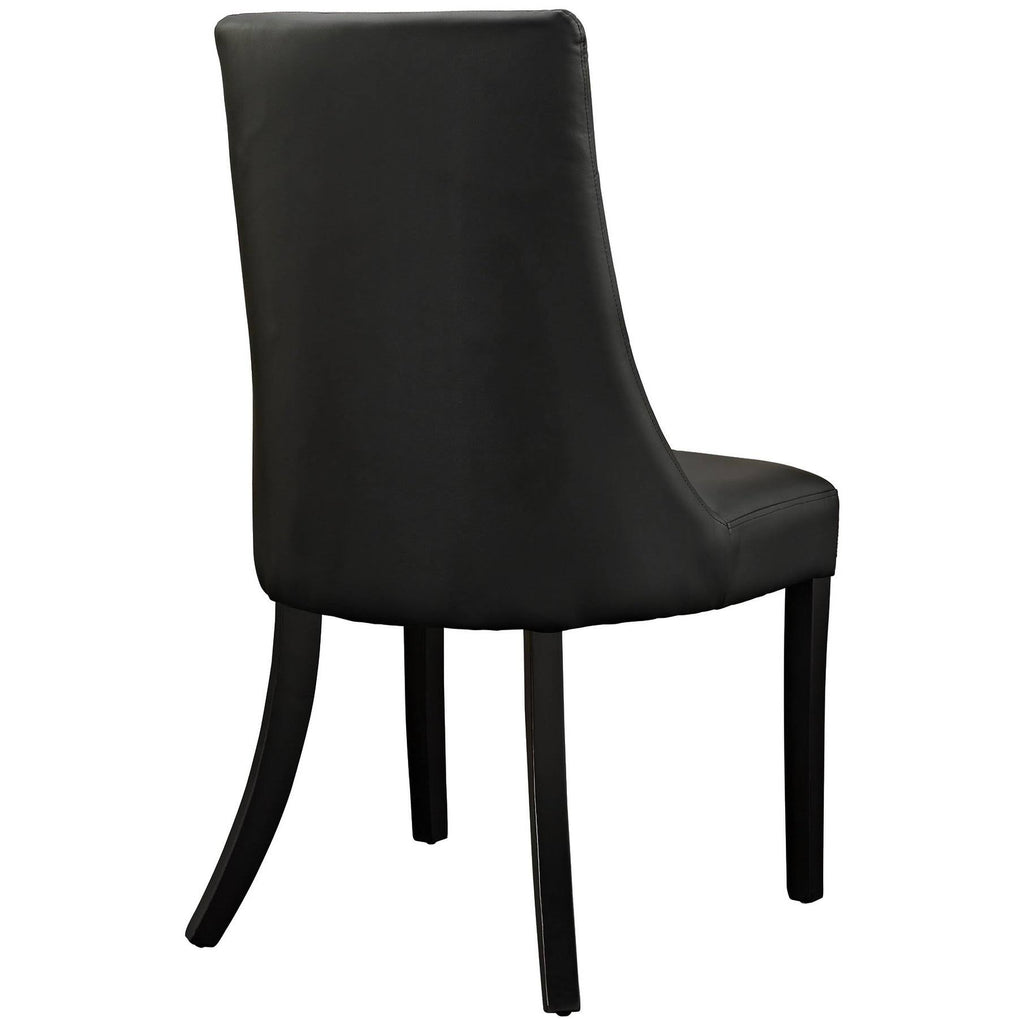 Black Vinyl Side Chair Q13095