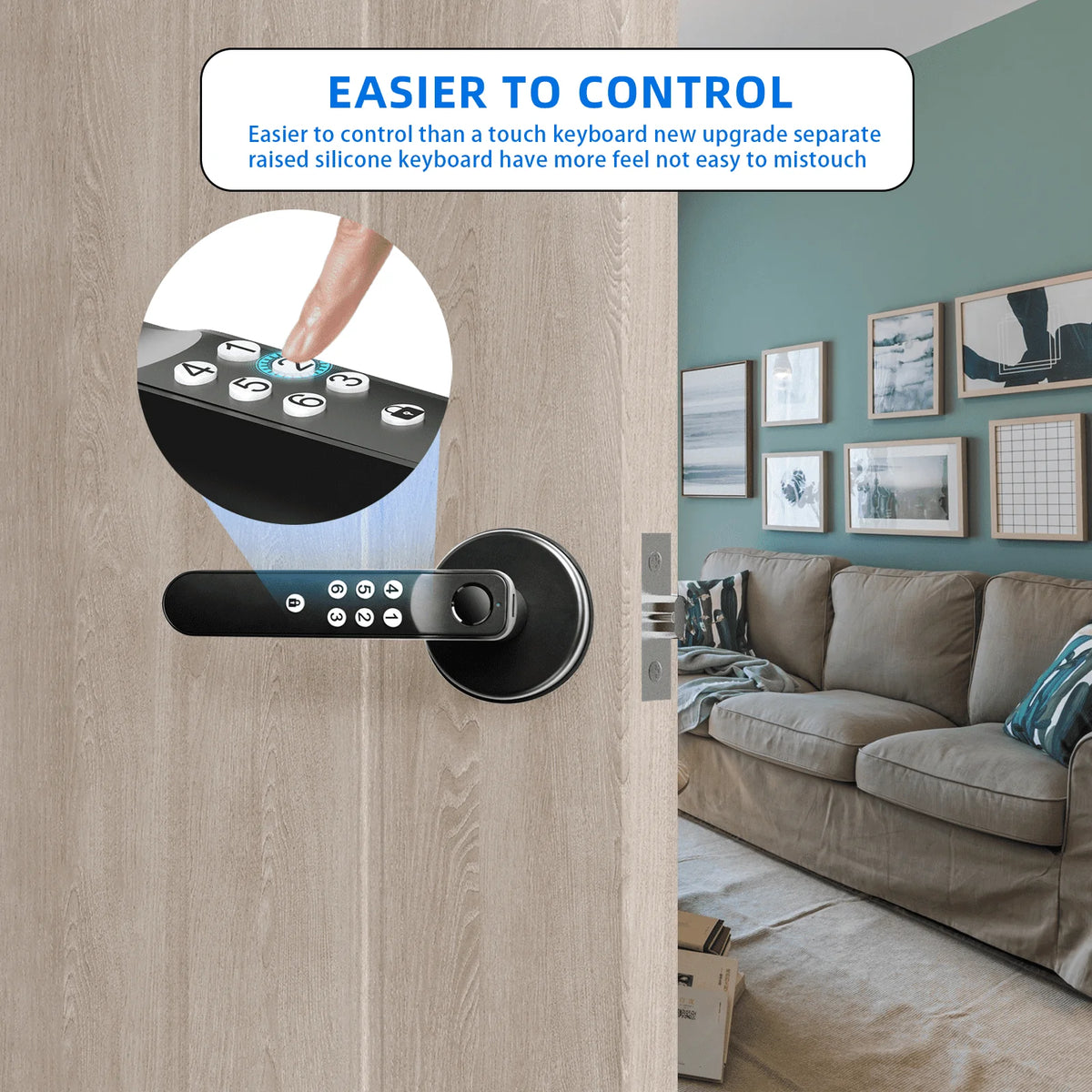 Fingerprint Keyless Entry Door Lock with Keypad P937