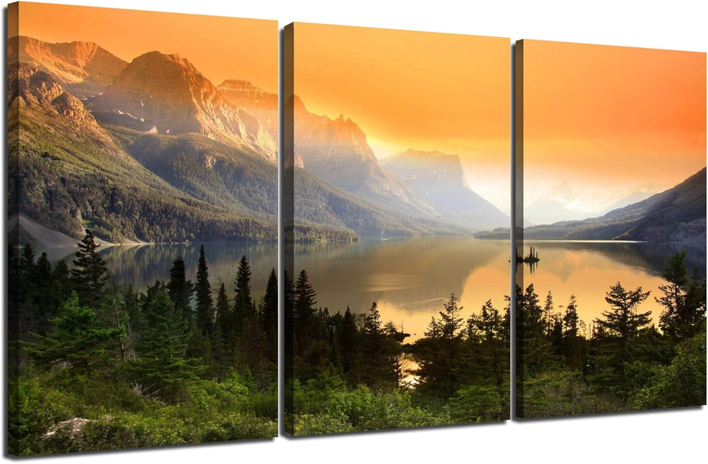 5 Piece Framed Canvas Print Wall Art Pictures (60''Wx32''H) K18682