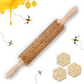 Wooden Embossed Rolling Pin G9497