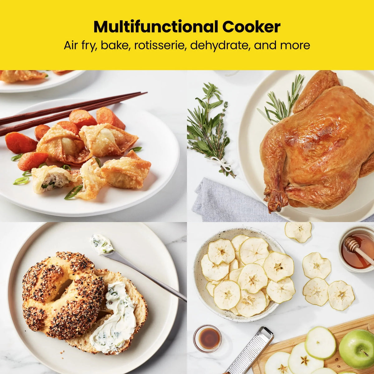 10 Qt. Digital Air Fryer+ Rotisserie, Black T934154