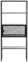 Black Storage Bookshelf H229054
