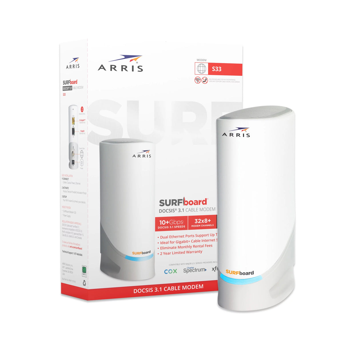 DOCSIS 3.1 Multi-Gigabit Cable Modem with 2.5 Gbps Ethernet Port I36419