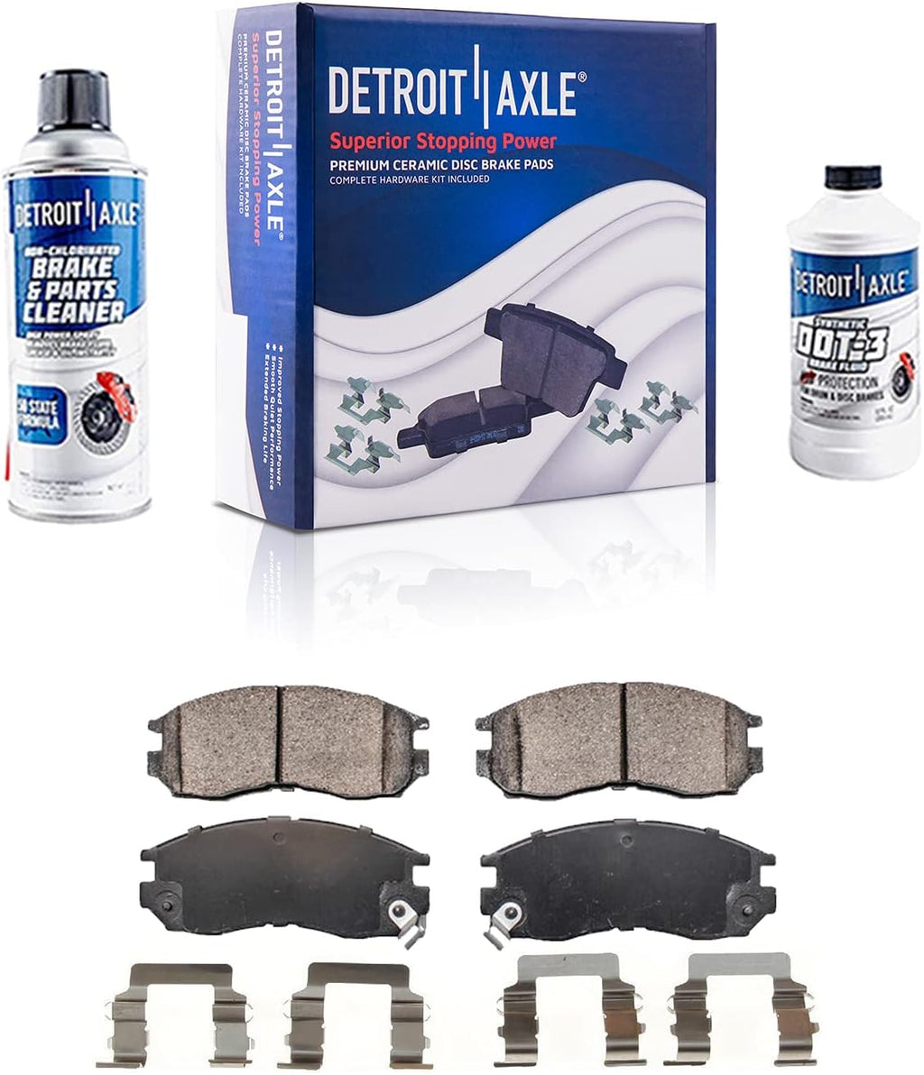 4WD SRW Front Rear Drilled Rotors + Brake Pads 10pc Set F5739