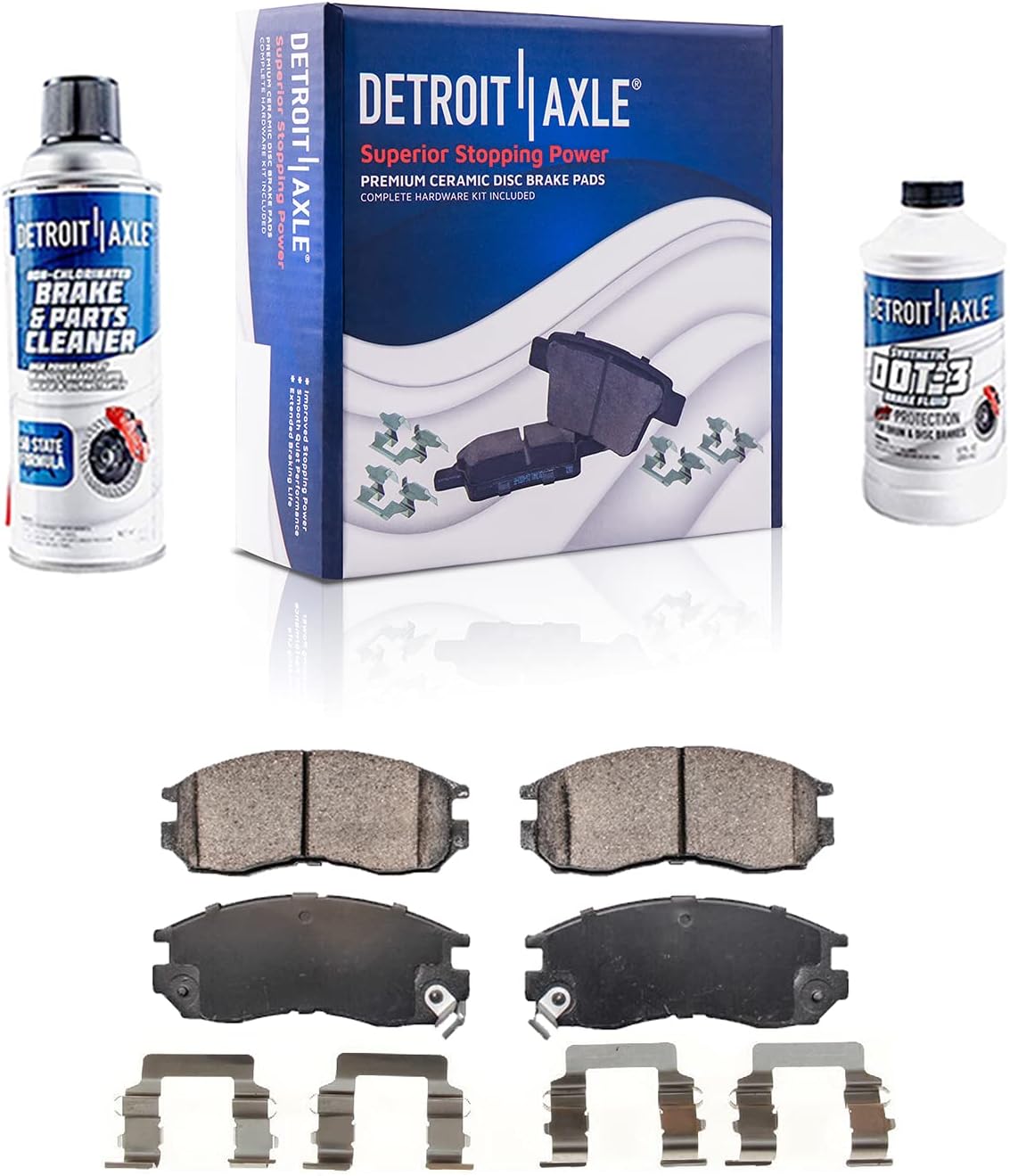 4WD SRW Front Rear Drilled Rotors + Brake Pads 10pc Set F5739