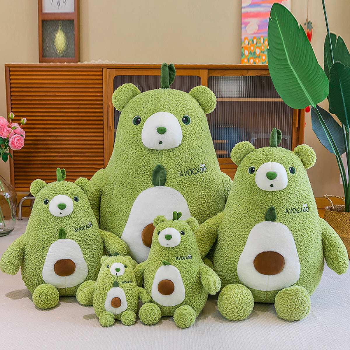 Green Avocado Bear Plushy U305639