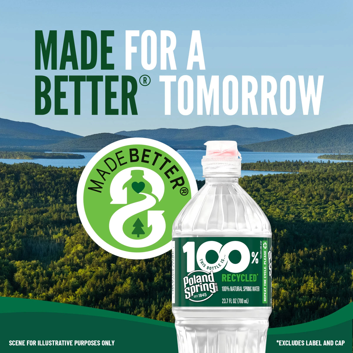 16.9-ounce Natural Spring Water Plastic Bottles (Pack of 28) Y398