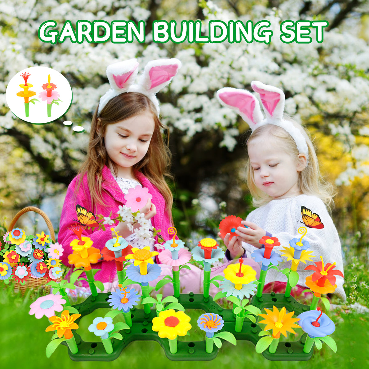 Flower Garden Building Toys, 152 Pcs I533622